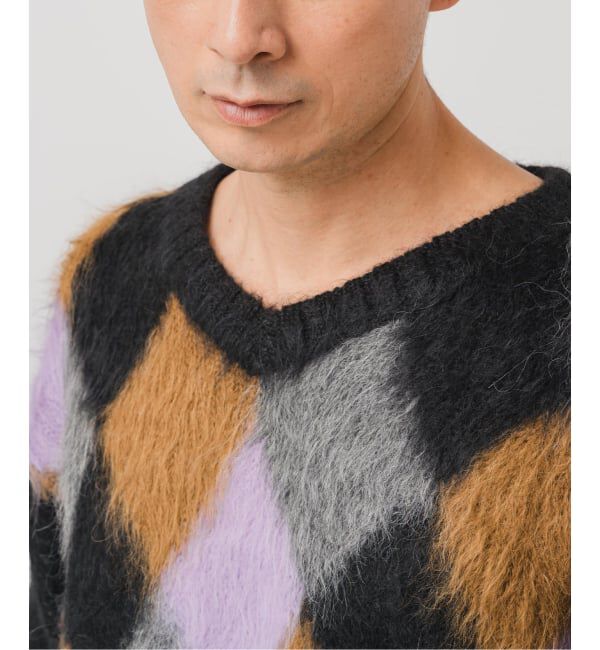 EDIFICE「DELSOL(デルソル) 別注 アーガイル ニット」|ニット・セーター|