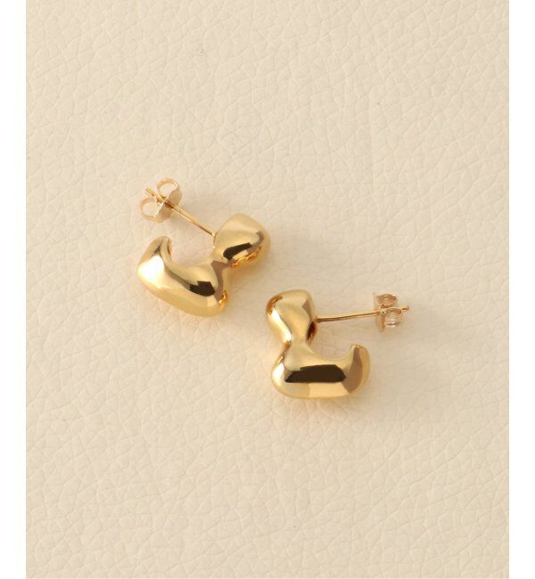 journal standard L'essage「【AGMES/アグメス】SMALL BUBBLE HOOPS GOLD VERMEIL：ピアス」|ピアス|
