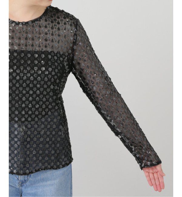 journal standard L'essage「【BAUM UND PFERDGARTEN/バウムウンドヘルガーデン】GLITTER FLOWERS BL：ブラウス」|シャツ・ブラウス|