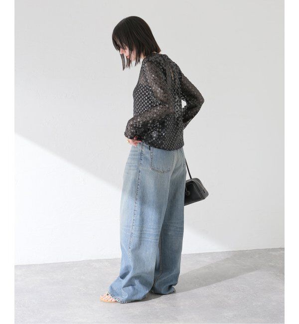 journal standard L'essage「【BAUM UND PFERDGARTEN/バウムウンドヘルガーデン】GLITTER FLOWERS BL：ブラウス」|シャツ・ブラウス|