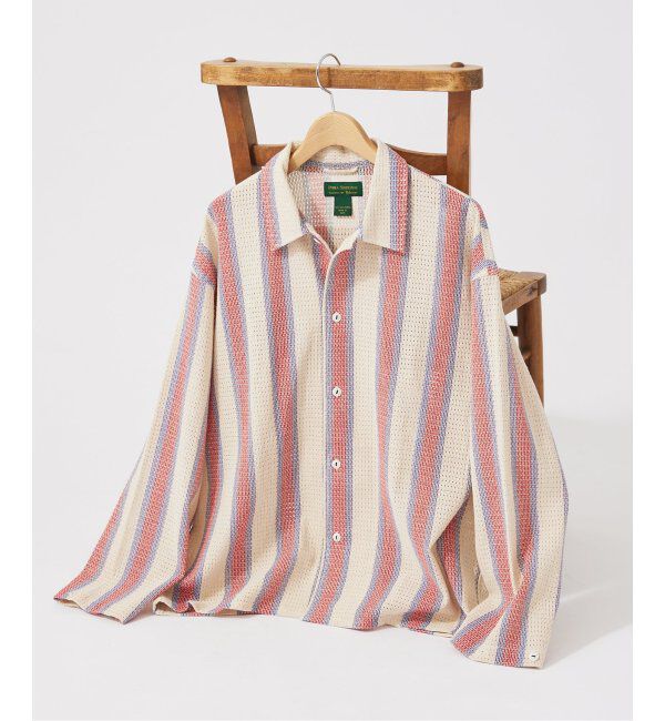 JOURNAL STANDARD relume「INDIA COTTON クロシェシャツ」|シャツ・ブラウス|レッド