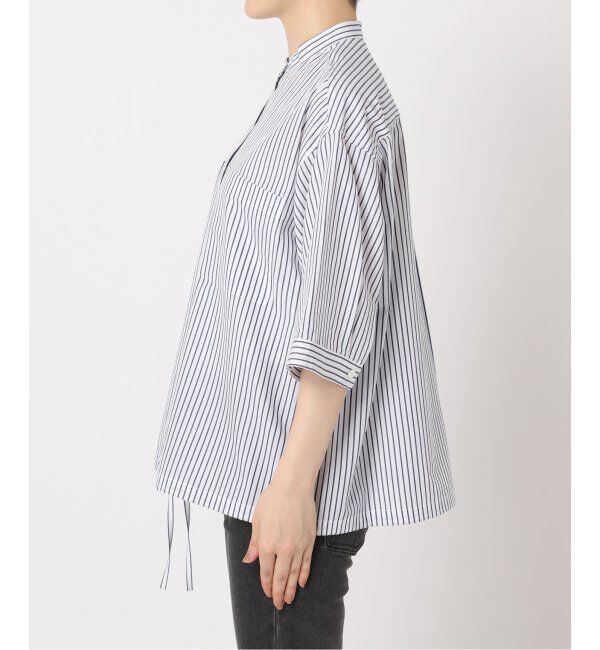 JOURNAL STANDARD relume「《追加》ストライプバンドカラードロストシャツ」|シャツ・ブラウス|