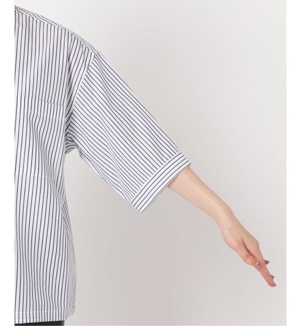 JOURNAL STANDARD relume「《追加》ストライプバンドカラードロストシャツ」|シャツ・ブラウス|