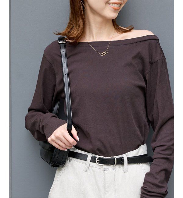 JOURNAL STANDARD「《追加》シアーフライス2WAYロングスリーブ」|Tシャツ・カットソー|ブラウン