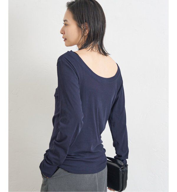 JOURNAL STANDARD「《追加》シアーフライス2WAYロングスリーブ」|Tシャツ・カットソー|ネイビー