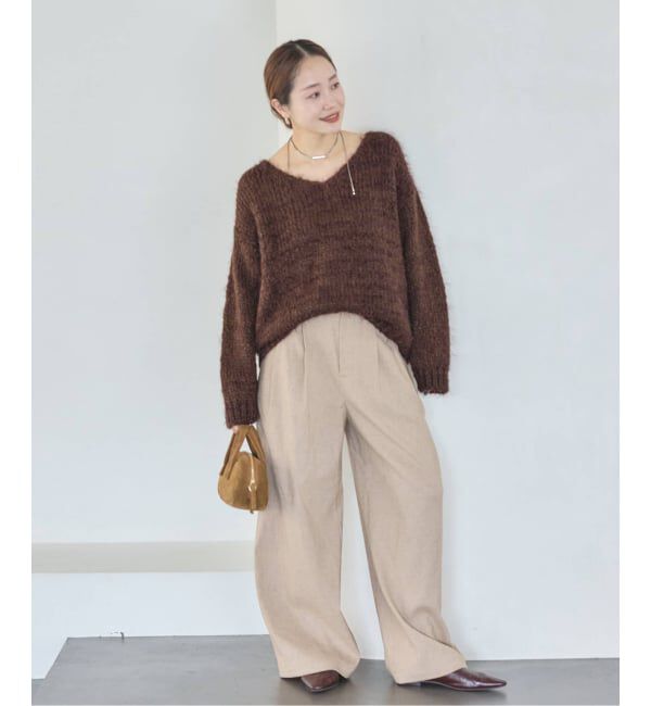 JOURNAL STANDARD「【TRICOTS JEAN MARC/トリコットジーンマルク】VネックシャギーPO」|ニット・セーター|