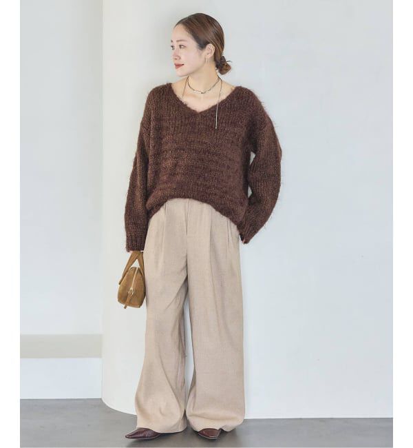 JOURNAL STANDARD「【TRICOTS JEAN MARC/トリコットジーンマルク】VネックシャギーPO」|ニット・セーター|