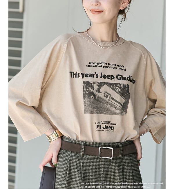 JOURNAL STANDARD「別注【ジープ】ラグランT」|Tシャツ・カットソー|ベージュ A