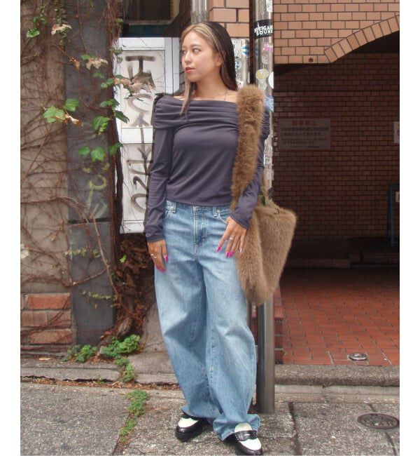 Oriens JOURNAL STANDARD「【COOME/コーメ】 FOLD OVER LS TOP COOMEFW25CS01」|Tシャツ・カットソー|