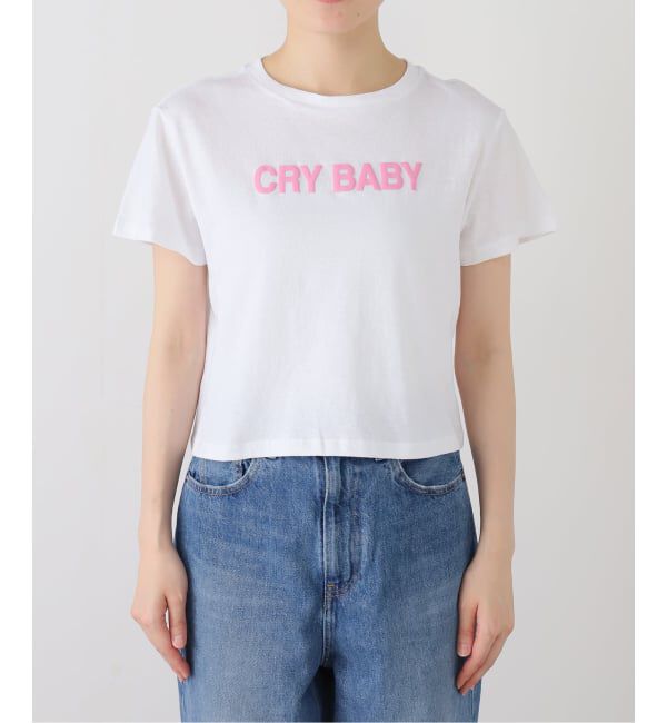 Oriens JOURNAL STANDARD「【Ashley Williams / アシュリー・ウィリアムズ】 WHITE CROPPED T-SHIRT AWAW250100」|Tシャツ・カットソー|