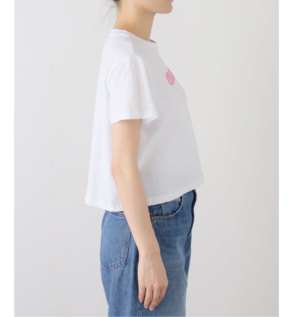 Oriens JOURNAL STANDARD「【Ashley Williams / アシュリー・ウィリアムズ】 WHITE CROPPED T-SHIRT AWAW250100」|Tシャツ・カットソー|