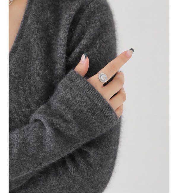 NOBLE「MARIHA/マリハ Wish Stones リング オーバル横SS(ハウライト)」|リング|