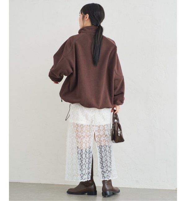 U by SPICK&SPAN「フラワーチュールシアースカート」|スカート|