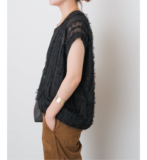 Spick and Span「《一部店舗+WEB限定》フリンジニットベスト」|ベスト・ジレ|