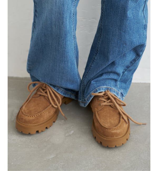 U by SPICK&SPAN「ARTESANOS/アルテサノス LACEUP SUEDE」|その他|ベージュ