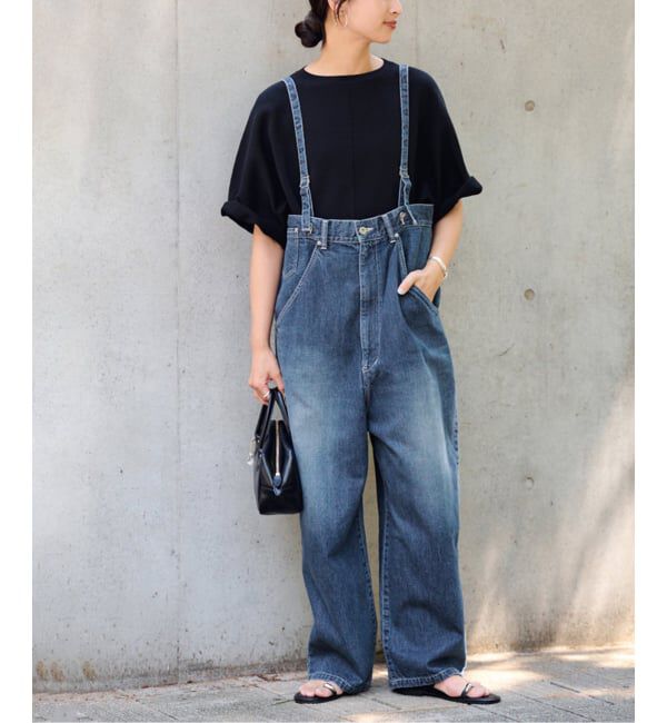 FRAMeWORK「JOHNBULL/ジョンブルデニムエンジニアオーバーパンツ」|デニム|ネイビー