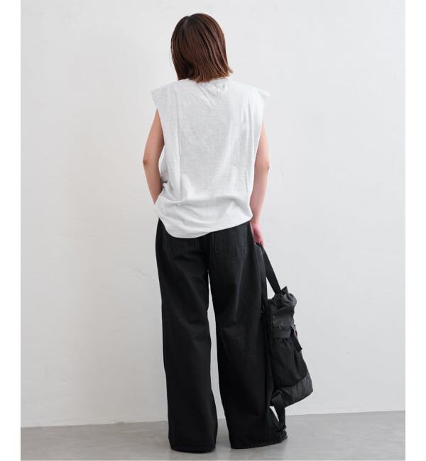 U by SPICK&SPAN「《追加》サイドタックワイドデニム」|デニム|