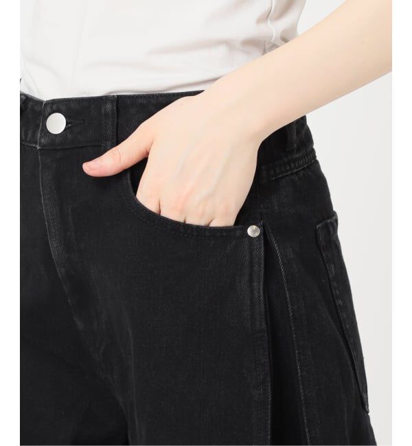 U by SPICK&SPAN「《追加》サイドタックワイドデニム」|デニム|