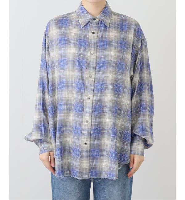 FRAMeWORK「JANE SMITH/ジェーンスミス COTTON RAYON SILK PRINT CHECK」|シャツ・ブラウス|