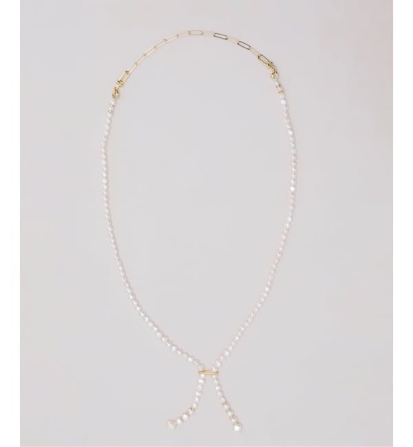 Spick and Span「《予約》EO / イオ Pearl & PC ロングネックレス」|ネックレス|ゴールド