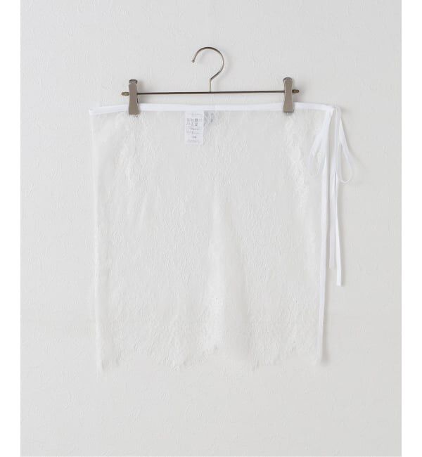 Spick and Span「レースレイヤードラップスカート」|スカート|ホワイト