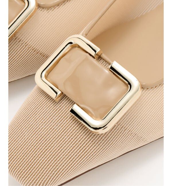  「5cmスクエアチュールバックルパンプス」|パンプス|