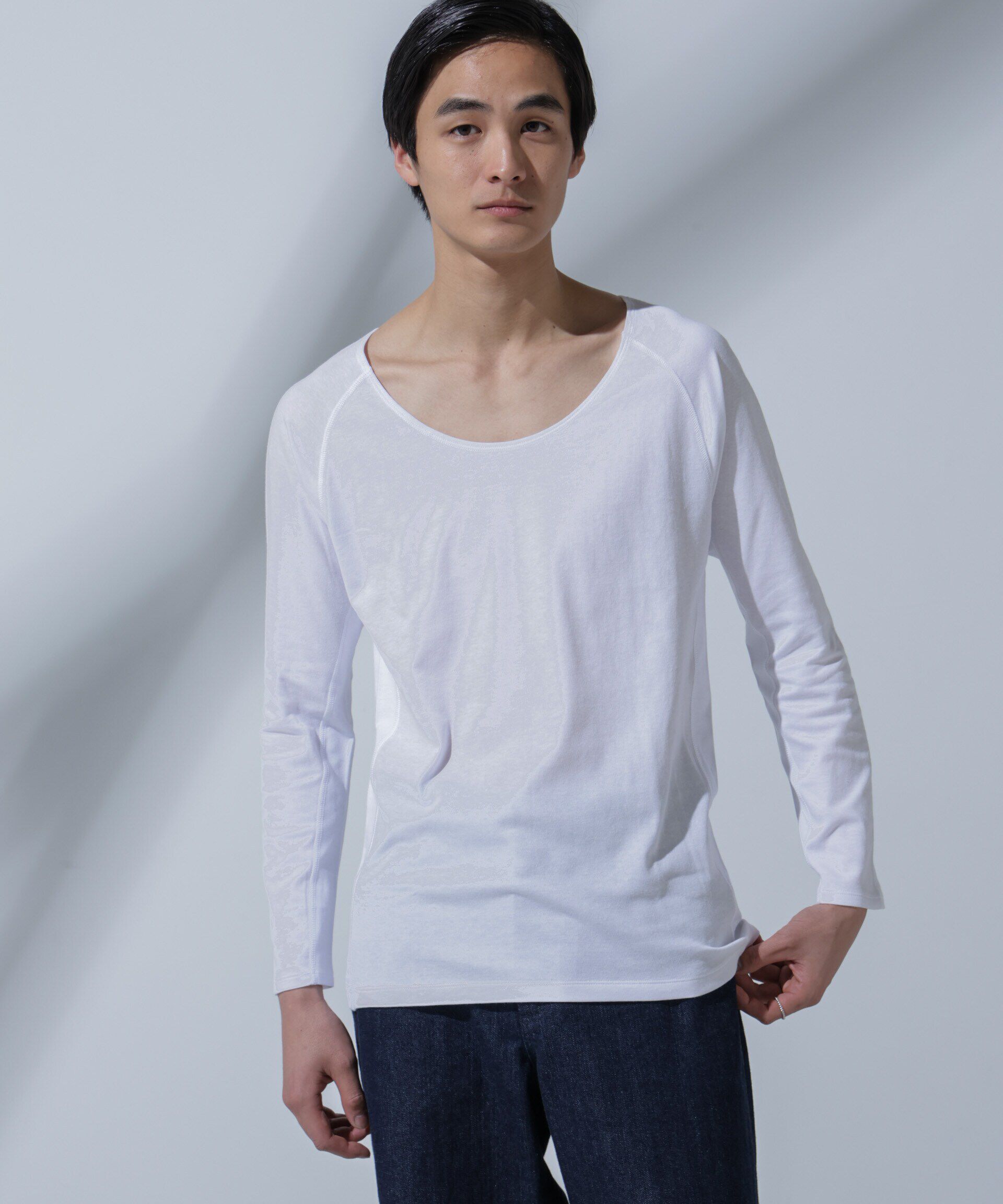 nano･universe「Anti Soaked(R)Plus インナーTシャツ 長袖」|Tシャツ・カットソー|