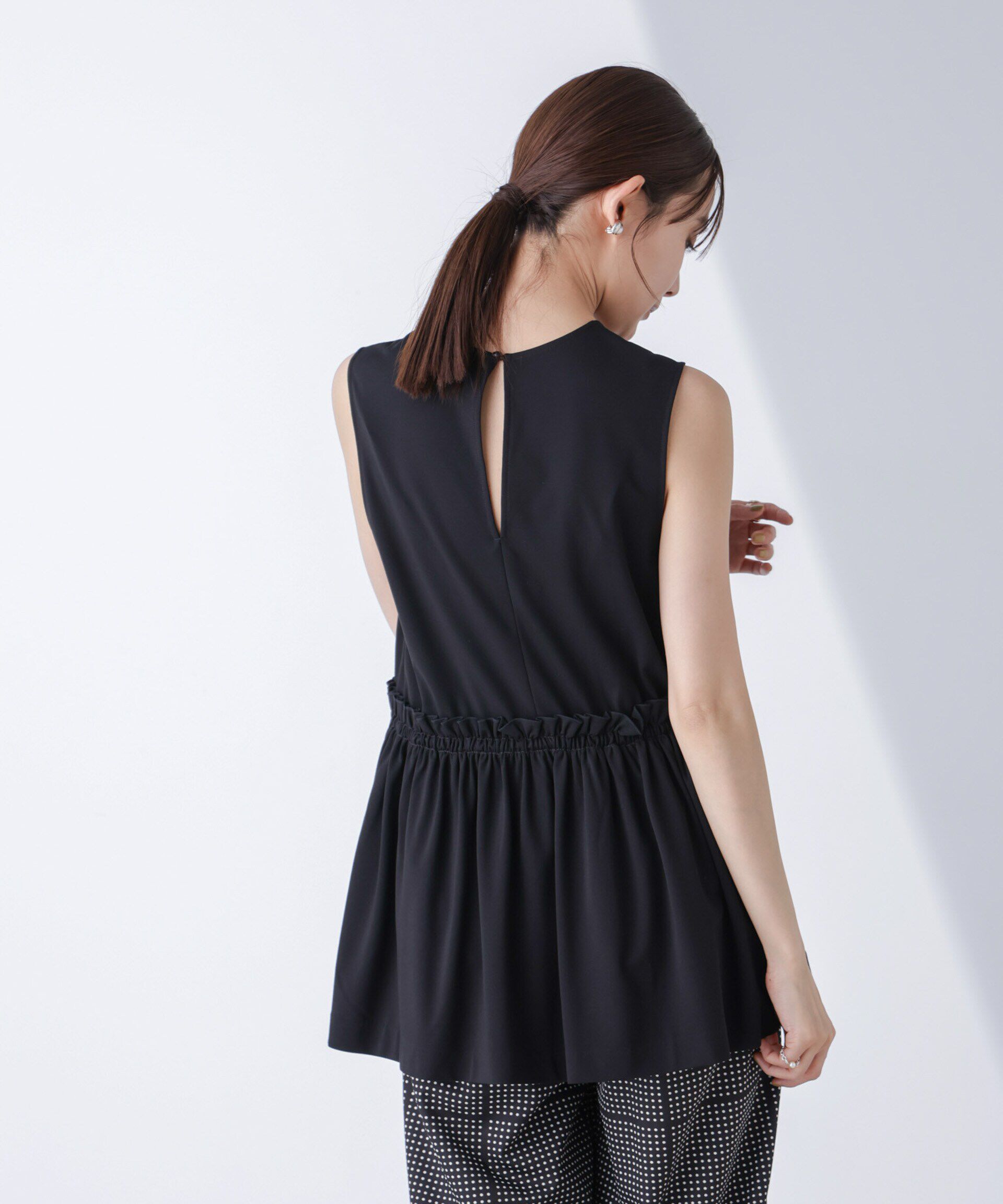 nano･universe「AtPARK＆DAILYWEAR/サイドドロストトップス（セットアップ可）」|Tシャツ・カットソー|