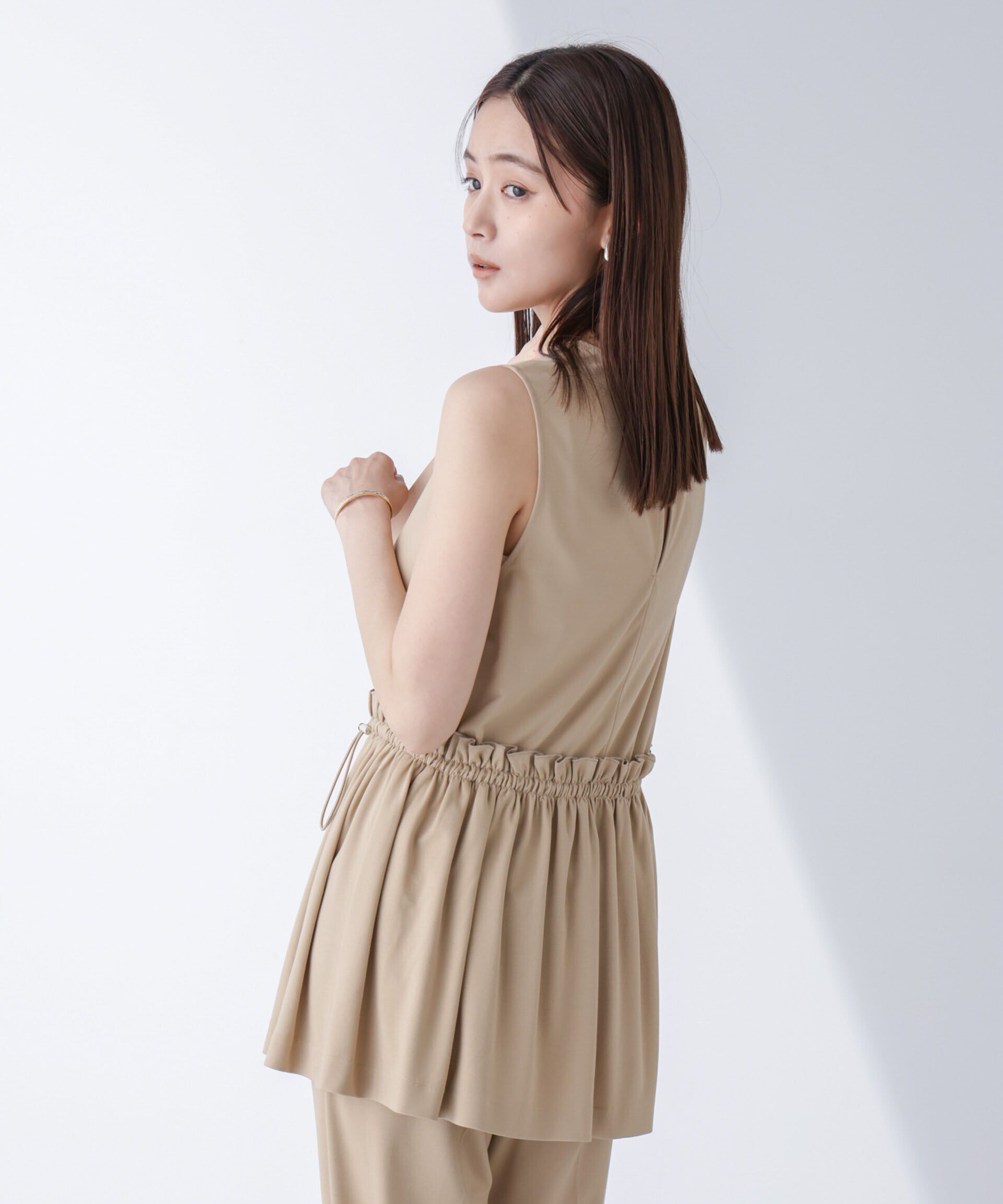 nano･universe「AtPARK＆DAILYWEAR/サイドドロストトップス（セットアップ可）」|Tシャツ・カットソー|