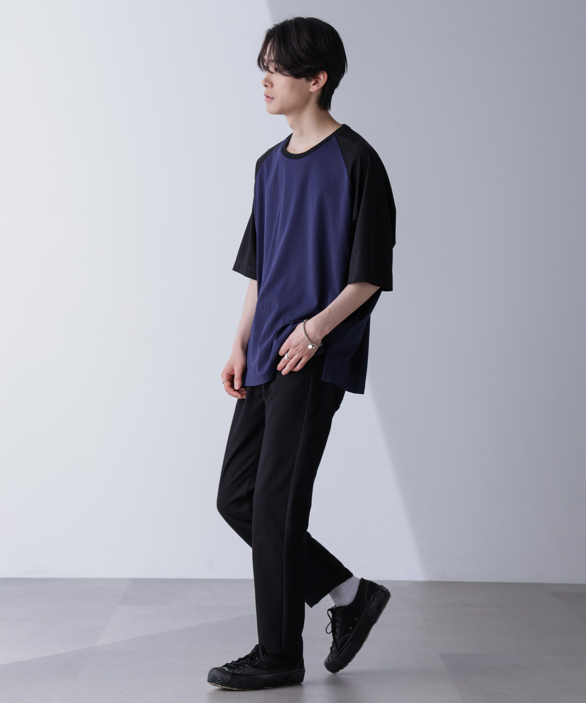 nano･universe「ワイドシルエットラグランTシャツ 半袖」|Tシャツ・カットソー|