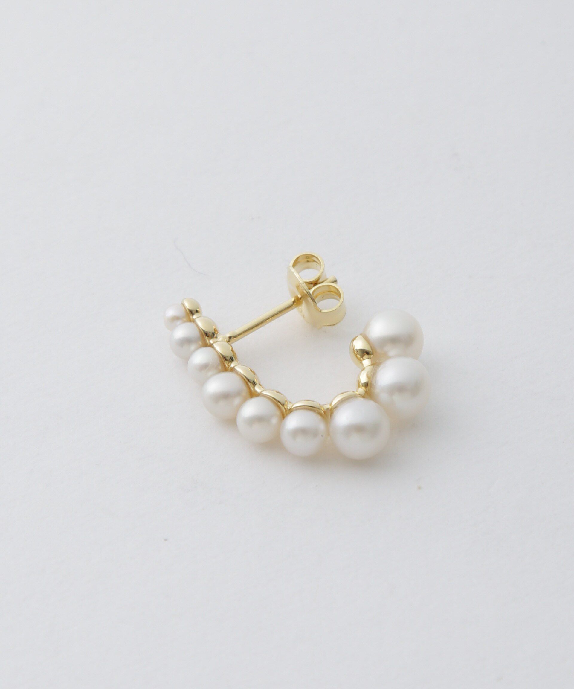 nano･universe「RAGBAG/Freshwater Pearl Earrings」|ピアス|