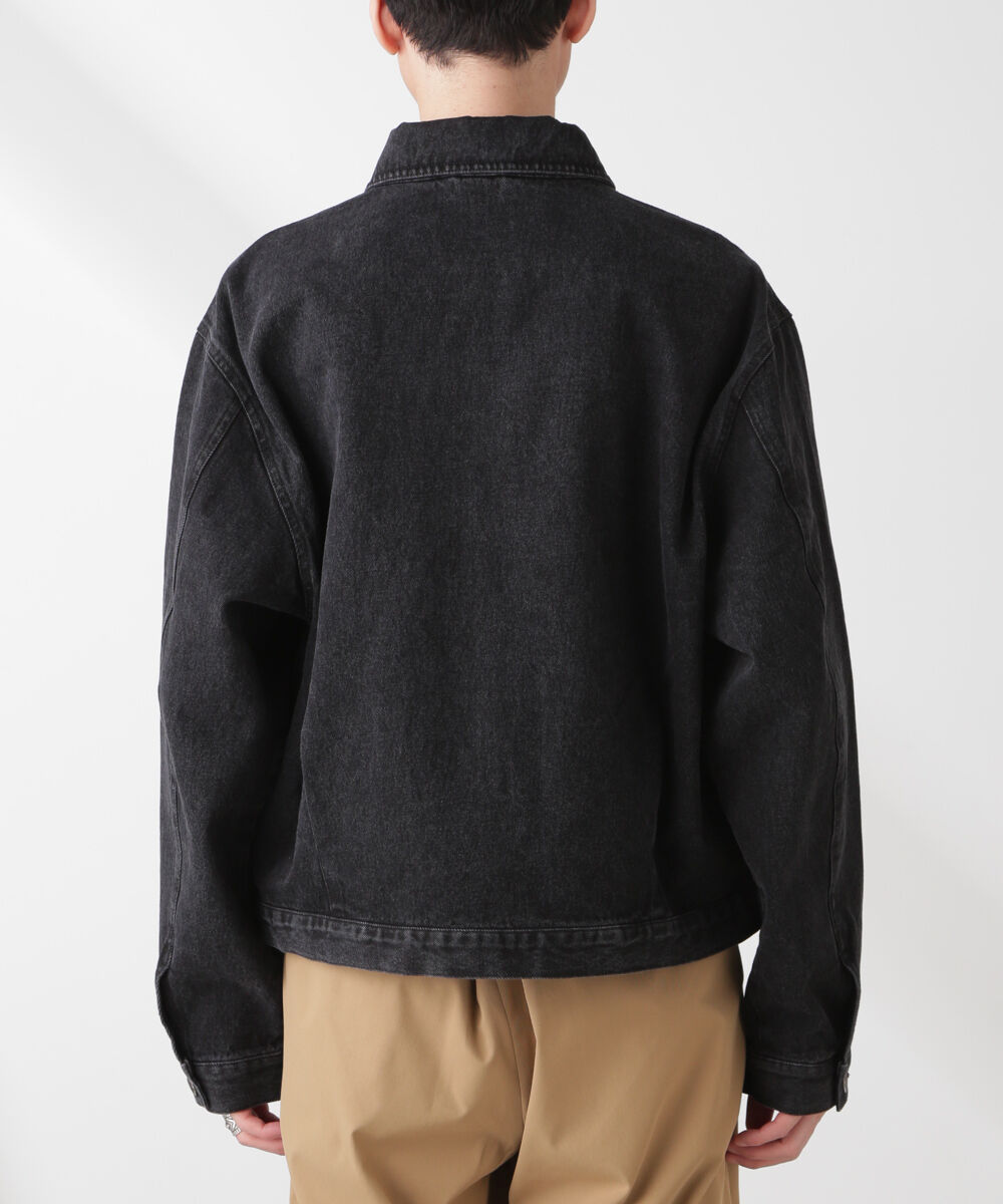 nano･universe「10'ozライトデニム スポーツジャケット」|ブルゾン・スタジャン|