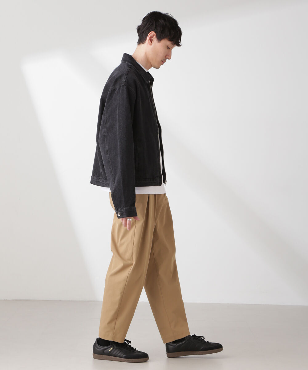 nano･universe「10'ozライトデニム スポーツジャケット」|ブルゾン・スタジャン|