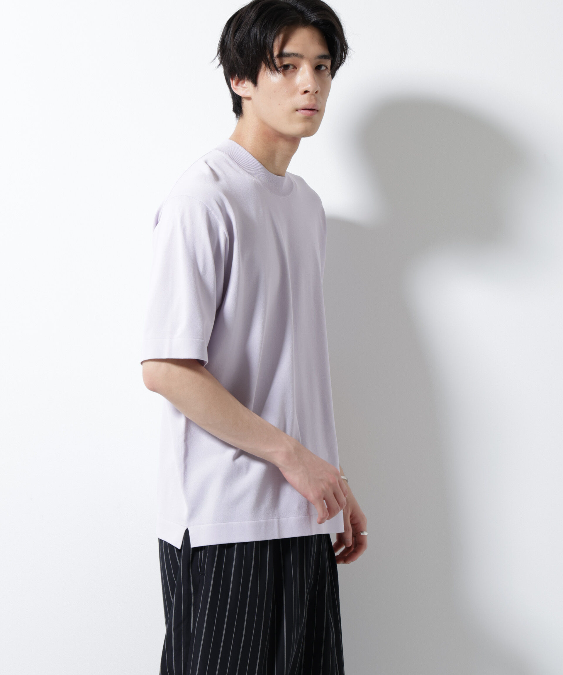 nano･universe「｢ELITE 7 FUNCTION｣モックネックニット」|ニット・セーター|