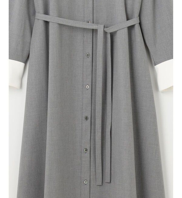 組曲「【KUMIKYOKU NAVY】ウーステッドライククロス シャツワンピース」|ワンピース|