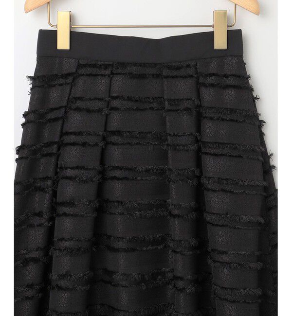 組曲「【WEB限定】ボーダーカットジャカード フレアスカート」|スカート|