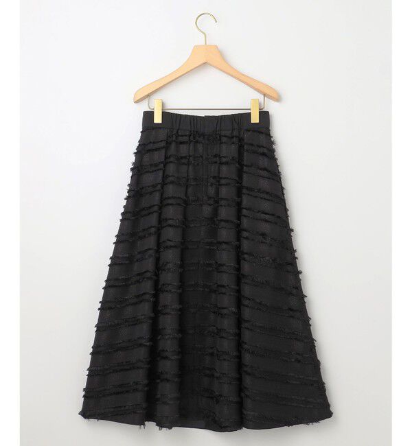 組曲「【WEB限定】ボーダーカットジャカード フレアスカート」|スカート|