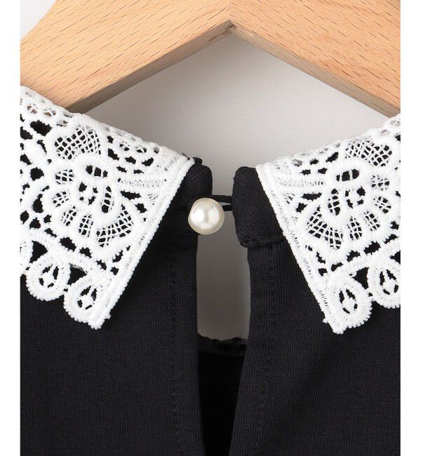 組曲「【2WAY】レース襟フレンチテリー カットソー」|Tシャツ・カットソー|