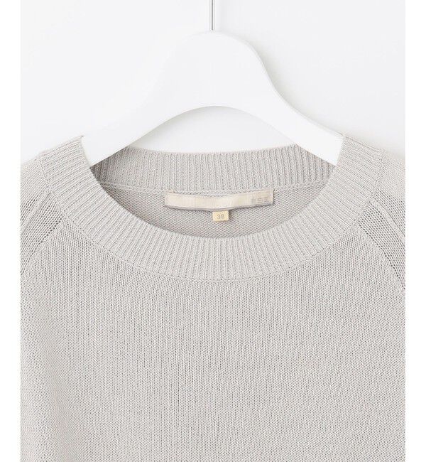 自由区「【洗える・XSサイズあり】ペーパーコットンアセテート  ニット」|ニット・セーター|