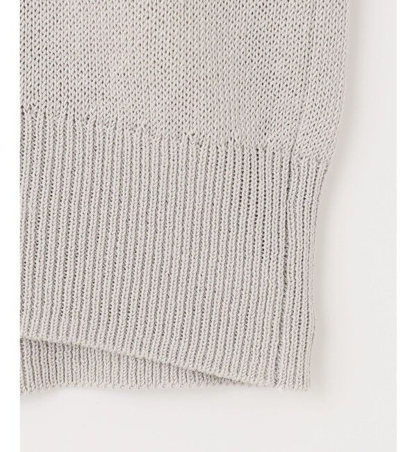 自由区「【洗える・XSサイズあり】ペーパーコットンアセテート  ニット」|ニット・セーター|