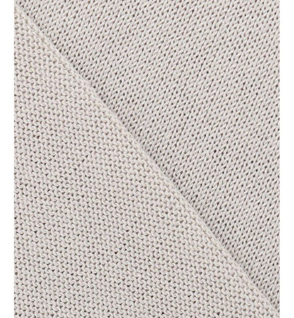 自由区「【洗える・XSサイズあり】ペーパーコットンアセテート  ニット」|ニット・セーター|