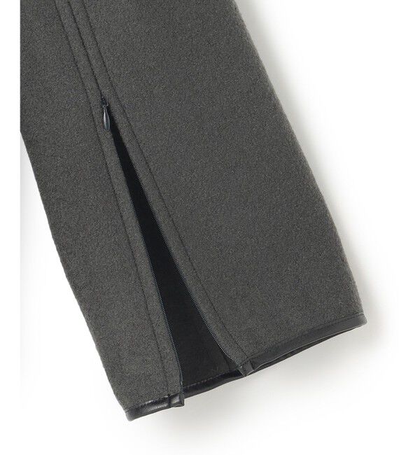 23区「コンプレストパイル ノーカラー アウター」|テーラードジャケット|