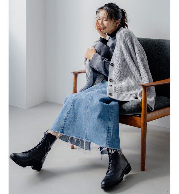 23区「【洗える】ツインニットクロップド ニットベスト」|ニット・セーター|