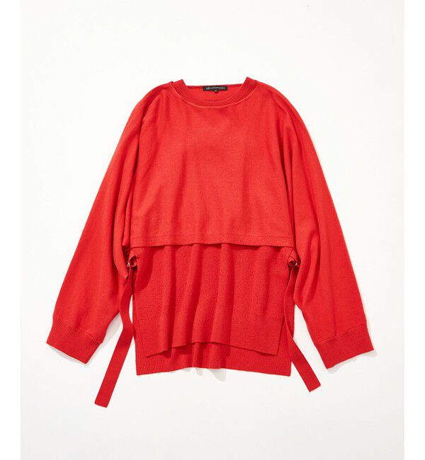 23区「【洗える】ツインニットクロップド ニットベスト」|ニット・セーター|