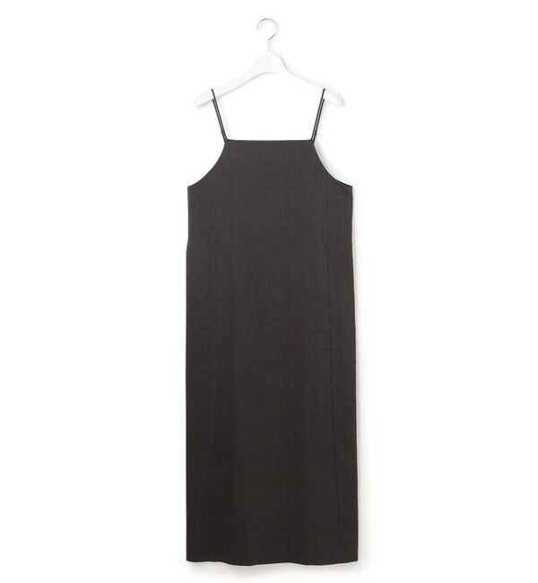 23区「【洗える】リネンレーヨンストレッチ  Iライン キャミソール ワンピース」|ワンピース|