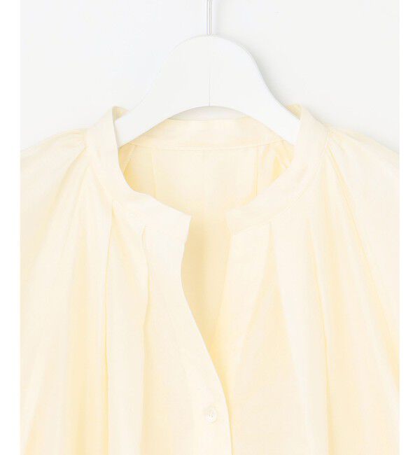 23区「【SLOW/一部店舗限定】ブライトヴィンテージクロス タック ブラウス」|シャツ・ブラウス|