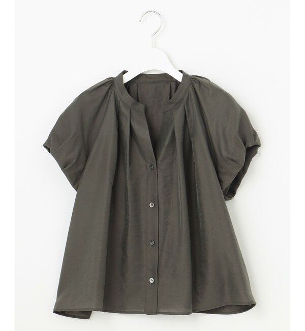 23区「【SLOW/一部店舗限定】ブライトヴィンテージクロス タック ブラウス」|シャツ・ブラウス|