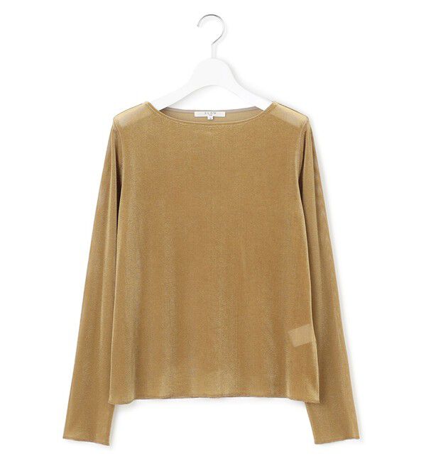 23区「【SLOW/一部店舗限定】ブラッシュドチュール メッシュベロア カットソー」|Tシャツ・カットソー|