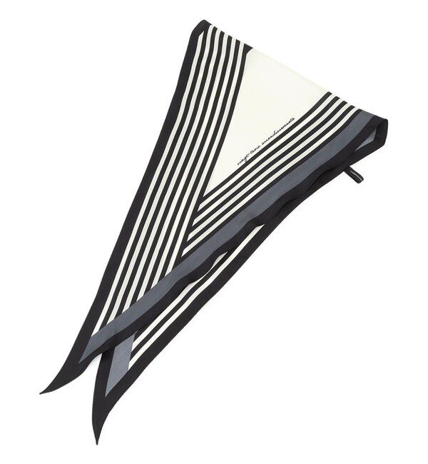 23区「【滝沢眞規子さん着用/VERY掲載】ランダムストライプ ダイヤ スカーフ」|バンダナ・スカーフ|