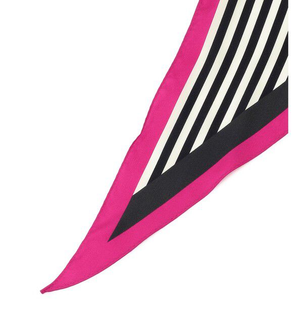 23区「【滝沢眞規子さん着用/VERY掲載】ランダムストライプ ダイヤ スカーフ」|バンダナ・スカーフ|